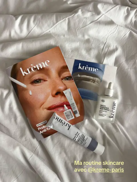 Ma skincare routine avec @kreme-paris 🩵 #skincare #skincaretips #ugc 