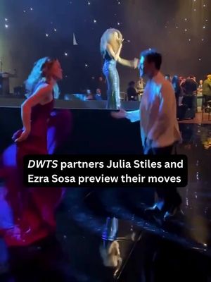Julia Stiles and Ezra Sosa are already making moves ahead of their #DWTS debut! 💃🕺 The 'Save the Last Dance' star and the 'Dancing with the Stars' pro will be teamed up on season 35, which premieres on Sept. 15. But they gave us a little preview of what's to come when they busted a move on the dance floor at the Emmy Awards Governors Gala on Sunday after presenting together at the Creative Arts Emmys. #DancingWithTheStars #Emmys #Emmys2026