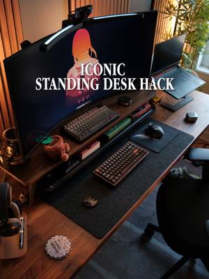 The iconic 2-part standing desk build 🪵✨ 🔸 Desktop: IKEA Karlby (Walnut) 🔸 Frame: Flexispot E7 Pro (Motorized) Combining the IKEA Karlby countertop with the Flexispot E7 Pro motorized frame gives you a premium wood textured, heavy-duty, ultra-stable workspace for a fraction of pre-built prices. Save this for your future workspace build 📌 #ikeahack #standingdesk #desksetup #flexispot #workspacegoals