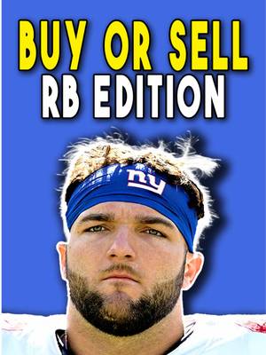 Buy or Sell: Fantasy Football Running Backs before Week 1 #fantasyfootball 