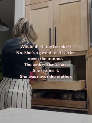 “She carried the baby… so wouldn’t she be the mother?” No. And this is where a lot of people misunderstand surrogacy. A gestational carrier is not genetically related to the baby she carries. The embryo is created before the pregnancy and then transferred to her uterus. Her role is to carry the pregnancy for the intended parents. That doesn’t make her the mother. The language matters because the distinction matters. She is a surrogate. A gestational carrier. Never a “surrogate mother.” And before understanding anything else about the process, this is a good place to start. #becomeasurrogate #surrogacyjourney #surrogates #surrogatetiktok #surrogacy #surrogatelife #surrogatecompensation #LA