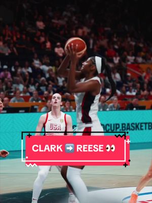 Caitlyn Clark finds Angel Reese for the easy two! 💸🙌 (via @FIBA Women's World Cup)