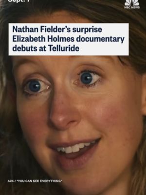 A provocative and previously unannounced documentary from comedian Nathan Fielder and director Lance Oppenheim that features an intimate look at Theranos founder Elizabeth Holmes and her family premiered Sunday night in a secrecy-shrouded screening at the Telluride Film Festival in Colorado.