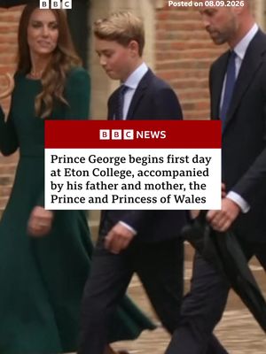 The future king follows in the footsteps of his father in attending the elite private school, which has taught 20 British prime ministers and where fees are around £65,000 a year. #UKRoyals #RoyalFamily #PrinceGeorge #PrinceWilliam #BBCNews