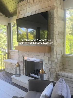 Say less. I wanted to create a space that was an extension of our house that added warmth and function to our deck #outdoorliving #football #footballseason #Home #house