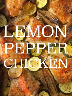 LEMON PEPPER CHICKEN 🍋🌿 RECIPE ⬇️ #AD This is a proper one-pan chicken dinner using @SCHWARTZ UK Lemon Pepper Seasoning throughout - crispy chicken thighs, crushed roast potatoes, caramelised vegetables and lemon, with a lemon pepper crème fraîche and buttery asparagus on the side. Parboil 750g baby potatoes in salted water until tender, drain and steam dry. Drizzle a roasting tray with olive oil, season generously with Schwartz® Lemon Pepper Seasoning, then toss the potatoes in the tray. Crush the potatoes slightly with the back of a spoon and roast at 200°C fan for 20-25 minutes until starting to crisp Season 6 bone-in, skin-on chicken thighs generously with Schwartz Lemon Pepper Seasoning. Add to the tray skin-side up with 3 halved banana shallots, slices of lemon, 6 garlic cloves and a few sprigs of thyme. Roast for 20 minutes Chop 2 courgettes into large pieces, toss with olive oil and Schwartz Lemon Pepper Seasoning. Roast everything for another 20-25 minutes until the chicken skin is golden and crisp, the potatoes are crunchy and the vegetables are caramelised For the crème fraîche, mix 200g crème fraîche with 1 tbsp Schwartz Lemon Pepper Seasoning, a handful of finely chopped parsley and 1 tbsp olive oil When the traybake is ready, pan-fry 250g asparagus in 20g butter and a splash of olive oil with 1 tsp Schwartz Lemon Pepper Seasoning until nicely coloured but still with a little bite Serve the Lemon Pepper Chicken with the lemon pepper crème fraîche and asparagus #SchwartzRubs #lemonpepper #chicken #cooking 