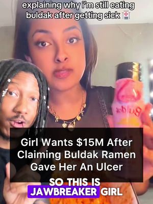 Girl Wants $15M After Claiming Buldak Ramen Gave Her An Ulcer #jawbreakergirl #buldakramen #lawsuit #buldak #mukbang