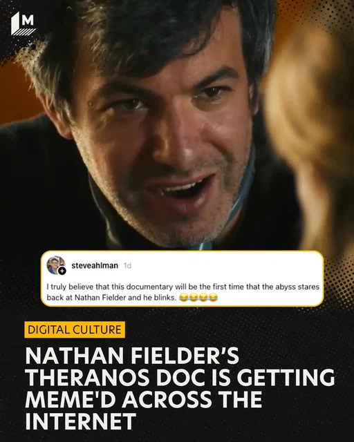 A24 has released an intense teaser trailer for You Can See Everything, an upcoming documentary about Theranos founder Elizabeth Holmes, and the reaction to the teaser has sure been… something.   Directed by Fielder (The Rehearsal) and Lance Oppenheim (Primetime), You Can See Everything follows Holmes in the weeks prior to the start of her 11.25-year prison sentence in 2023. It likely won't end there, though, with A24's description stating that "what begins as an intimate portrait of an enigmatic felon becomes a mind-bending three-year journey into the abyss."   The trailer has definitely inspired some feelings for those who gave it a watch. Threads and the rest of the internet exploded with memes of Holmes and Fielder. We gathered a few of our favorites here.   Want to watch the whole trailer? Head to the link in our bio.