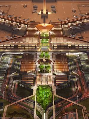 This $12.5BN new airport could transform travel. #architecturelovers #TheB1M #infrastructure #construction 
