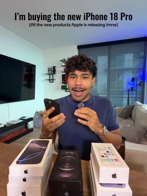 I’ve bought every iPhone since the iPhone 5s and I’m not stopping now. Here’s everything you can expect to be released tmrw #apple #Tech #iphone #iphone18pro #spendingmoney 