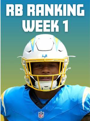 Week 1 Running Back Rankings🏈🏆 #fantasyfootball #fantasycontent #rbrankings #week1 #titanswalterpicks 