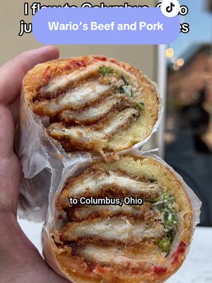 I love to travel for food. But a day trip just for sandwiches? … worth it. PLEASE go watch the longform video at the link in bio. I’ll be releasing new videos biweekly. ❤️ 📍 Wario’s Beef and Pork 111 W Nationwide Blvd, Columbus, OH 43215