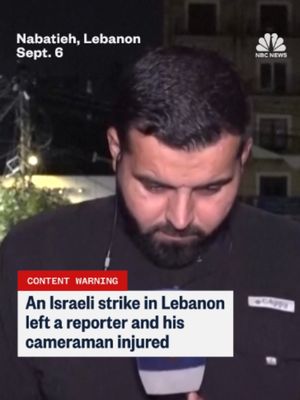 A TV correspondent was preparing to go on air when a reported Israeli strike hit near him, footage shared by the Hezbollah-affiliated TV channel showed. The Israeli military have said, "the IDF is aware of reports that a journalist in the vicinity of the terrorist infrastructure was harmed during the strike. The IDF does not target uninvolved individuals or journalists under any circumstances. The IDF makes every effort to minimize harm to uninvolved individuals while maintaining the safety of its forces."