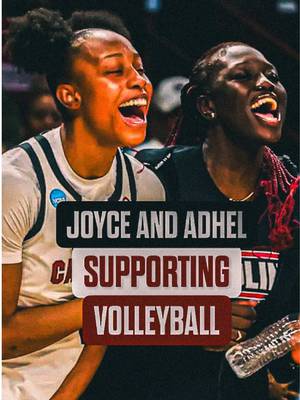 Gamecocks supporting Gamecocks🤙❤️ @joyceeeee008 and Adhel Tac are in the building for tonight’s volleyball match 👀🏐 • • • • #SpursUp #Gamecocks #SpursUp🤙🏻 #USC #SouthCarolina