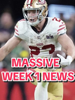 EVERYTHING CHANGED in fantasy football for week 1 👀🤯 #fantasyfootball #fantasyfootballnews 