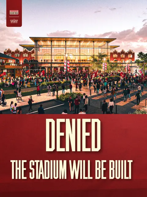 BREAKING: The preliminary injunction has been DENIED! The initial headline was incorrect, here’s the good news, Sooner Nation: the ruling clears the way for construction to continue on Norman’s Rock Creek Entertainment District. 🏟️ The new stadium is still moving forward!  • • • •  • #OUDNA #BoomerSooner #Sooners #OU #Boomer @The College Sports Company 