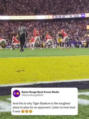 This is intimidating. Does #LSU have the best home crowd advantage in college football? 👀 #CollegeFootball  #cfb #viral #sec