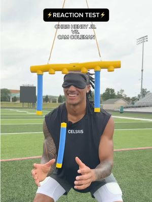 chris henry jr vs. cam coleman 🏈⚡️ may the best reflexes win @Chris Henry jr