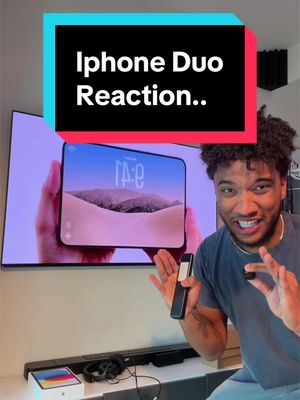 iPhone duo reaction.. #carterpcs #Tech #iphoneduo #apple #iphone18 