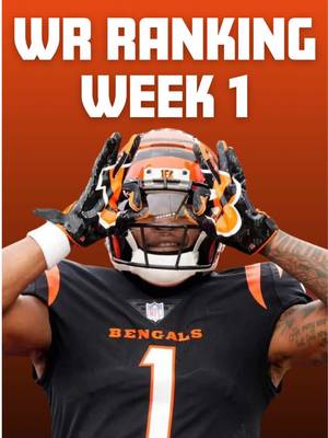 Week 1 Wide Receiver Rankings🏈🏆 #fantasyfootball #fantasycontent #fantasyrankings #week1 #titanswalterpicks 