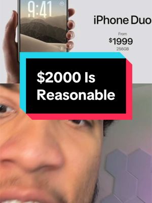 Replying to @Scorpion how are yall surprised the IPhone duo is $2,000?? #carterpcs #Tech #apple #iphoneduo #iphone18pro 