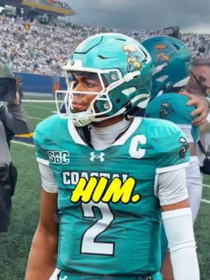"I don't want to see you ANYMORE" 😂🔥 #deucebailey #coastalcarolina #quarterback #week1 #cfb