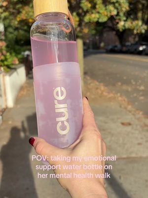 Our hydration BFF always up for an adventure #curehydration #goldenhour #healthandwellness 