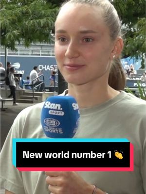 Our new world number 1 👏 Elena Rybakina  #AusOpen #USOpen #Rybakina 