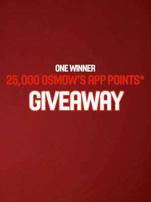 DAY 10/25 ❤️🇨🇦🤝 We are giving ONE winner 25,000 points in the Osmow’s app 📱 To Enter: - Must be following @osmows - Tag 2 friends in the comments - ✨ BONUS ✨ Share on your story for an additional entry opportunity. Contest closes on September 12th, 2026 @ 10AM EST. 1 winner will be randomly selected on September 12th, 2026 @ 1PM EST and notified via direct message. Open to Canadian residents only. *Terms and Conditions apply. #osmows #25daysofgiveaways #anniversary #giveaway #app
