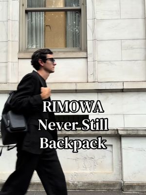 A most stylish office week with the @rimowa Never Still Backpack #RIMOWANeverStill