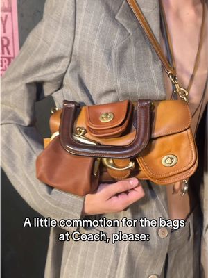 A little commotion for the bags that went down @Coach’s #NYFW Spring 2027 show, please: 