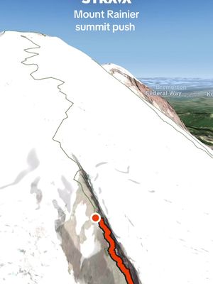 Mount Rainier summit day baby #mountains #Hiking #climbing #mountaineering 