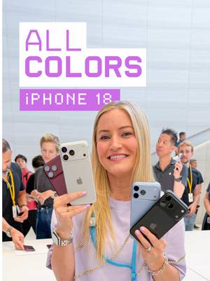 All new colors of the iPhone 18!