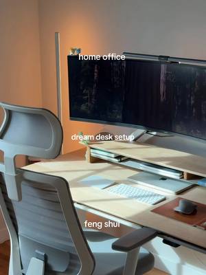 as much as I love working by the window the feng shui felt off & I wanted a blank wall to build out my desk setup with storage / shelving around - on the other side is pure chaos basically one big catch all or extra desk space #desk #desksetup #deskdecor #homeoffice #wfh wfhlife homedecor interiordesign mcm 