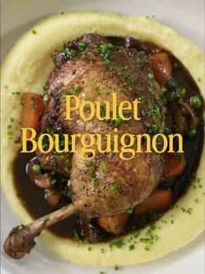 Bourguignon is a tried and true classic, but the chicken leg swap out is perfect for those looking for a less expensive route with a recipe of this caliber.  Recipe on my Substack - link in bio 🔝 