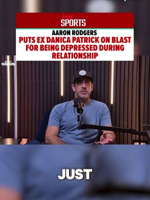 Aaron Rodgers continues his revenge tour, and this time, the victim is his ex-girlfriend Danica Patrick. Rodgers revealed that during their relationship, Patrick was depressed and just wasn’t fun to be around…