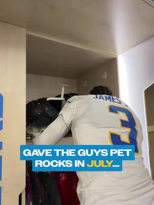 we got a rock thief in the locker room #petrocks #lockerroom #nfl #football #chargers 