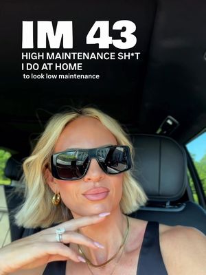 the tmi high maintenance sh*t I do at home so I can look low maintenance👇🏻 1. fractional laser — smoother texture, faded pigmentation + better-looking skin 2. hand retinol — younger-looking hands. Noticed a difference in 2 weeks  3. under-eye baking — plumper under eyes in minutes 4. lash serum — longer lashes = less makeup needed 5. laser hair removal — same diode laser technology used in-office 6. glass skin mask —fastest way I know to fake ridiculously hydrated skin 7. heel repair — baby-soft feet. No crusty heels ruining a good shoe 8. teeth bleaching — whiter teeth instantly make your whole face look better 9. microcurrent — face looks noticeably more lifted when I’m consistent 10. cellulite tool — makes my legs look smoother + tighter 11. microneedling — smoother texture, fewer fine lines + SO much glow. holy grail 12. nose hair waxing — I know but nothing can ruin an outfit more than a nose hair sticking out 13. body barrier repair — softer, smoother skin that actually looks healthy. So cheap too 14. tech neck treatment — makes my neck lines look softer + skin firmer 15. overnight collagen mask — wake up looking noticeably plumper. LOVE. 16. cellular support — I’m trying to age well from the inside out too 17. fiber — helps me with better digestion + less bloat. And is tasteless. 18. CO₂ face mask — makes tired, dull skin look plump and alive again 19. glutathione — part of my daily supplement routine. I’m very into antioxidants. Makes skin glow 20. dermaplaning — smoother skin + makeup goes on SO much better 21. self tanner — makes legs look 10x better without aging them in the sun 22. olive oil shot — healthy fats + antioxidants for healthier-looking skin from within 23. red light — less redness + more glow. This one made a huge difference in my skin. linked everything in bio including the in-office treatments I swear by and what’s actually worth your money *follow if you’re overwhelmed by anti-aging and just want someone to tell you what’s actually worth it supplements are just what I personally use—not medical advice. Always check with your doctor before starting an