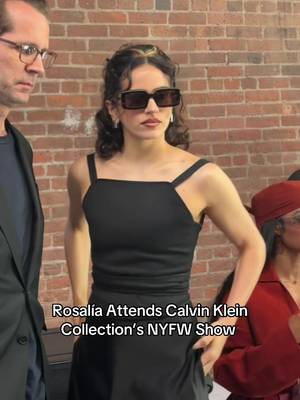 From the US Open to #NYFW, #Rosalia is taking over New York City. The singer arrives at Calvin Klein Collection’s spring/summer 2027 show in an elegant and elevated all-black ensemble.