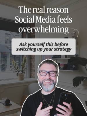 There’s a reason Social Media can quickly make you feel overwhelmed. You open Instagram and see advice about Reels, Stories, hooks, posting times, new features, advice from people who may have completely different goals to yours. You see one thing you should be doing, then another, and before long, you’re questioning whether your whole strategy needs to change. While a lot of the advice you see can be useful, it just might not be useful for you. 🫵 There will always be another tactic to try, another trend to follow, another person telling you what’s working for them. The important part is knowing how to filter all of that against your own business. So the next time something on your feed makes you feel like you need to change everything, ask yourself: → Does this actually apply to my business? → Will this help me reach, build trust with, or sell to the right people? → Can I realistically keep doing it? If it passes those three questions, it might be worth testing. If not, you can leave it there and keep moving. 📌 Save this for the next time your feed has you questioning your entire Social Media strategy.