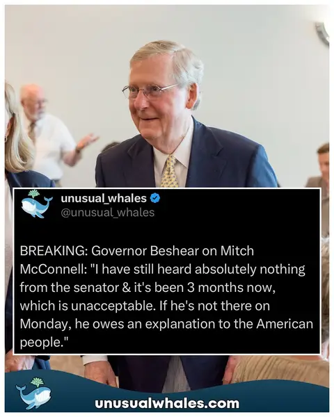 Governor Beshear on Mitch McConnell: "I have still heard absolutely nothing from the senator & it's been 3 months now, which is unacceptable. If he's not there on Monday, he owes an explanation to the American people." Donald Trump has said to ‘cheat like hell’ and vote whether they're ‘registered or not’ in November's midterm elections, per Reuters BREAKING: Nintendo has announced it is using its tariff refunds to help fund a 30% off sale in the US, covering Switch games, accessories, apparel and more. Follow @unusual_whales for daily posts about the stock market and crypto📈 NOTE: This post is not financial advice. The stock market is risky, and any trade or investment is expected to have some, or total, loss. Please do research before any trade. Do not use this information for financial decisions. Do not use this, or Unusual Whales’, information for investing. Check terms on site for full terms. APOLOGIES ABOUT THE HASHTAGS⁣⁣⁣⁣⁣⁣:⁣ #stockmarket #housing #epstein #trump #iran