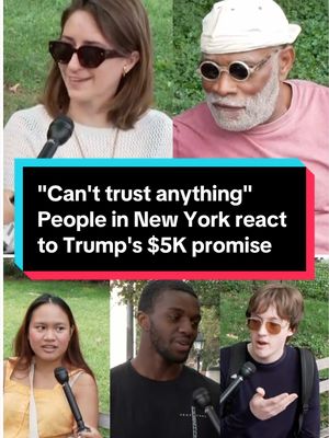 @Maya Eaglin spoke with people in New York and got their reactions to Trump's promise that he would send $5,000 to “every adult citizen” in the country if the GOP holds the House and Senate come November. Congress has not authorized Trump's so-called dividend, and the scheme does not come with an explanation of where the money would come from. #TrumpDividend #Midterms2026 #CostOfLiving