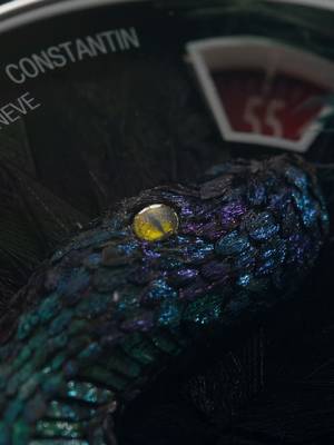 The Serpent's Delicate Dance: 250 Hours of Micro-Plumasserie  Unveiling the rare art of micro-plumasserie, this Métiers d'Art creation, part of Vacheron Constantin's "Tribute to the Animal Kingdom" series, showcases a snake with remarkable volume and plasticity. Over 200 tiny pieces of rare Lophophore feathers form the serpent, meticulously placed by the artisan's hand with custom micro-tools. This demanding craftsmanship, consuming approximately 250 hours, pushes horological artistry's boundaries, a true testament to human skill.  Métiers d'Art Tribute to the Animal Kingdom – Feathersnake  #VacheronConstantin #OneOfNotMany