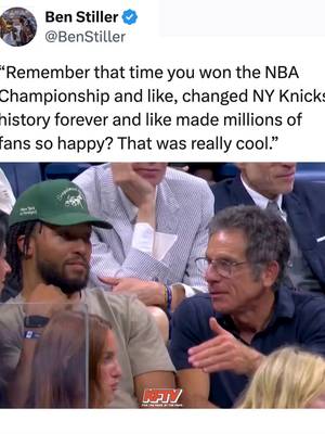 Ben Stiller translates his conversation with Jalen Brunson at the U. S Open 😂