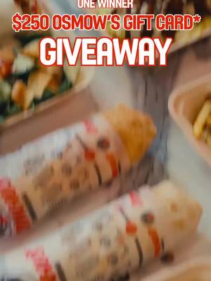 DAY 12/25 ❤️🇨🇦🤝 We are giving ONE winner a $250 Osmow’s gift card* 📱 To Enter: - Must be following @osmows - Tag 2 friends in the comments - ✨ BONUS ✨ Share on your story for an additional entry opportunity. Contest closes on September 15th, 2026 @ 10AM EST. 1 winner will be randomly selected on September 15th, 2026 @ 1PM EST and notified via direct message. Open to Canadian residents only. *Terms and Conditions apply. #osmows #25daysofgiveaways #anniversary #giveaway #giftcard