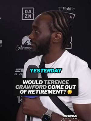 Is there an opponent who could convince Terence Crawford to get back in the ring? 👀 #Boxing #terencecrawford 