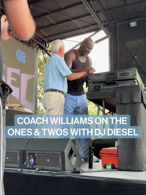 DJ ROY w/ @Shaq Diesel 🎧 #goheels #gdtbath #unc #chapelthrill 