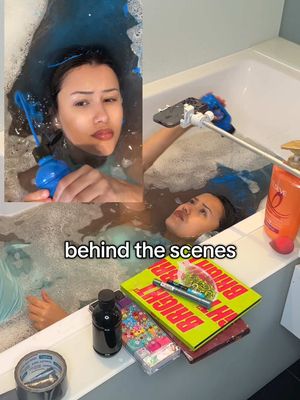 behind the scenes (Cry Baby makeup) 👼🏻😭 #makeup #transition #bts #makeuptransformation #behindthescenes 