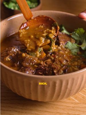 Wild Rice & Collard Greens Beef Soup. Cozy eats is here! this one comes together in a instant pot with insane flavor full recipe will be posted on my substack link in bio!