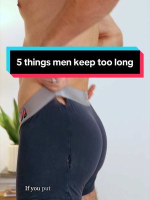 Comment LIST and I’ll send you everything I replaced these with 🔗 Five things men keep way too long 1. Underwear. Replacement: Calvin Klein  2. Razor blade. Replacement: Schick Hydro Chrome 3. White tee. Replacement: Merz B. Schwanen 4. Gym shoes. Replacement: Nike Retcon 5. Pillow Be honest — which one of these have you had the longest?